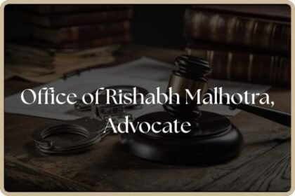 Offline Legal Internship – Litigation Internship at the Office of Rishabh Malhotra, Advocate [Ghaziabad/Noida| September 2025] Apply Now
